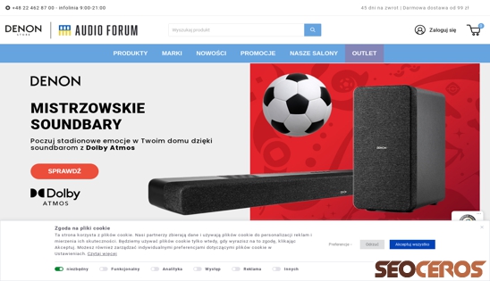 salonydenon.pl/mistrzowskie-soundbary desktop obraz podglądowy