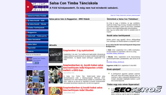 salsacontimba.hu desktop előnézeti kép