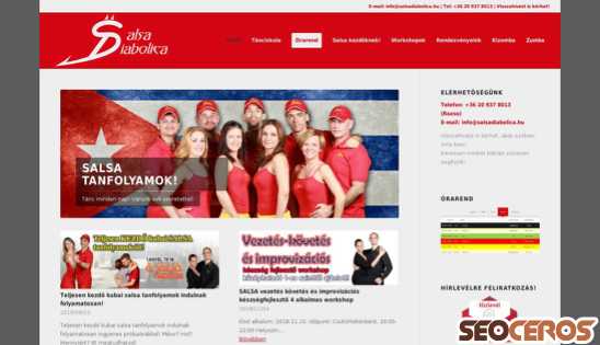 salsadiabolica.hu desktop előnézeti kép