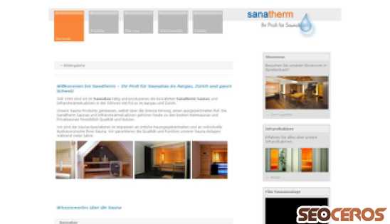sanatherm-saunabau.ch desktop náhled obrázku