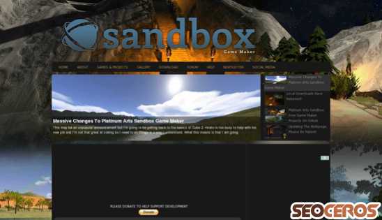 sandboxgamemaker.com desktop náhľad obrázku