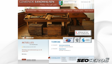 sandhausen.de desktop előnézeti kép