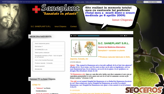 saneplant.ro desktop előnézeti kép