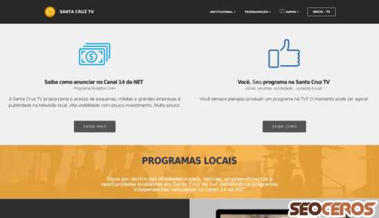santacruztv.com.br desktop previzualizare