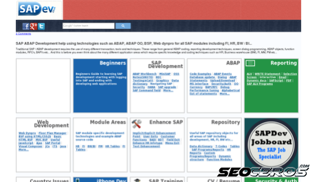 sapdev.co.uk desktop náhled obrázku