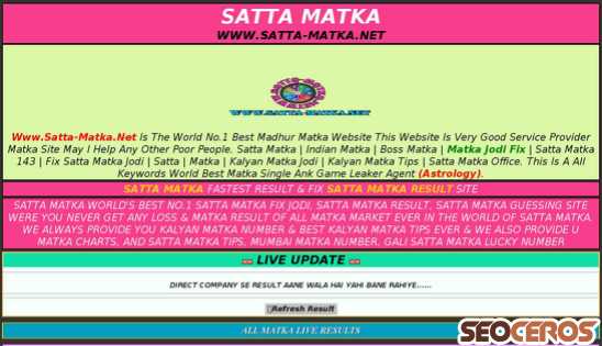 satta-matka.net desktop náhľad obrázku