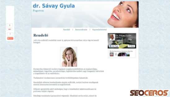 savay.hu desktop preview