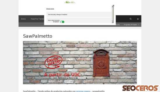 sawpalmetto.eu desktop náhled obrázku