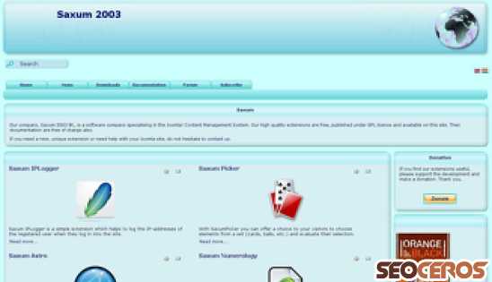 saxum2003.hu desktop Vorschau