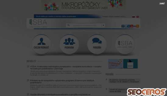sbagency.sk desktop Vista previa
