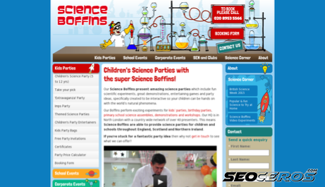 scienceboffins.co.uk desktop förhandsvisning