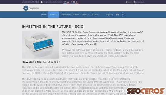 scio-eductor.com/product/scio desktop náhľad obrázku