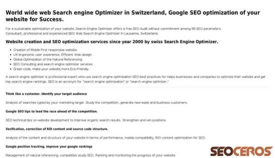 search-engine-optimizer.com desktop Vorschau