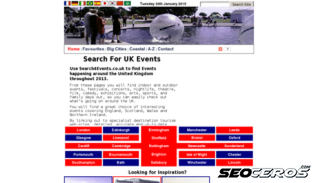search4events.co.uk desktop Vista previa