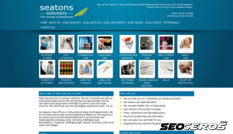 seatons.co.uk desktop Vorschau