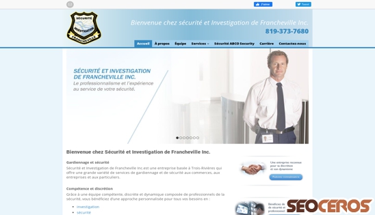 securitefrancheville.ca desktop náhľad obrázku