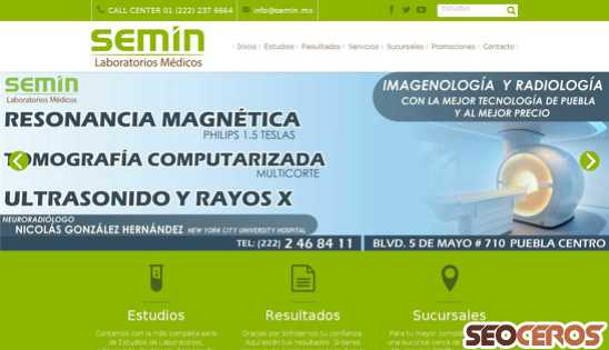 semin.mx desktop náhľad obrázku