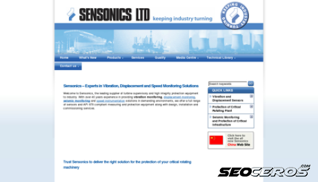 sensonics.co.uk desktop preview