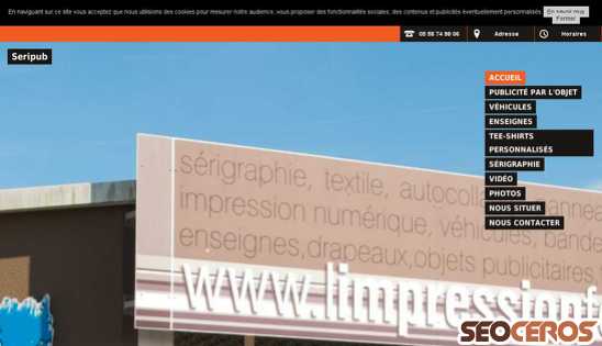 serigraphie-seripub-dax.fr desktop Vorschau