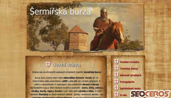 sermirskaburza.cz desktop förhandsvisning
