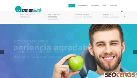 serranodental.es desktop náhled obrázku
