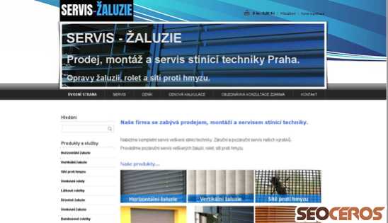 servis-zaluzie.cz desktop förhandsvisning
