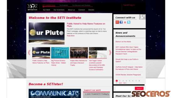 seti.org desktop Vorschau