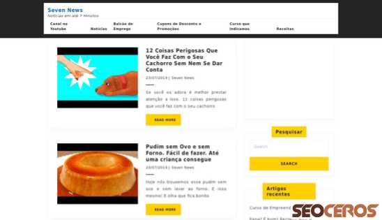 sevennews.info desktop előnézeti kép
