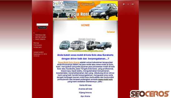 sewamobilsologracia.com desktop náhľad obrázku