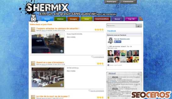 shermix.com desktop 미리보기