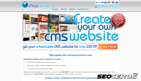 shop-zone.co.uk desktop Vista previa