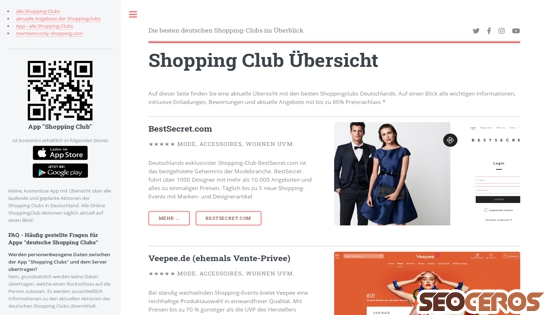 shoppingclub.online desktop Vorschau