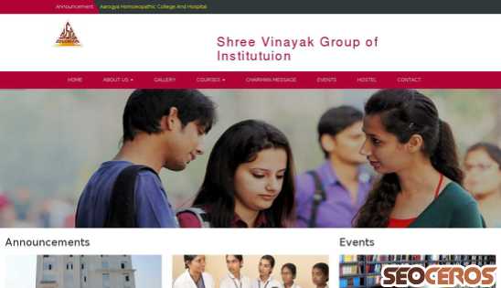 shrivinayakeducation.com desktop előnézeti kép