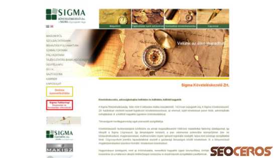 sigma.hu desktop előnézeti kép