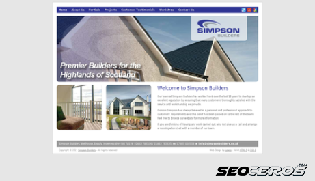 simpsonbuilders.co.uk desktop előnézeti kép