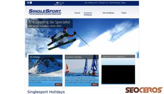 singlesport.com desktop preview