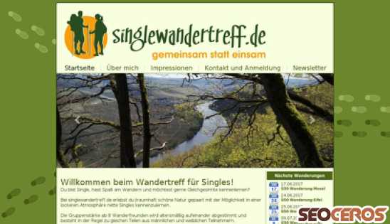 singlewandertreff.de desktop obraz podglądowy
