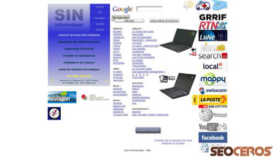 sininfo.ch desktop náhled obrázku
