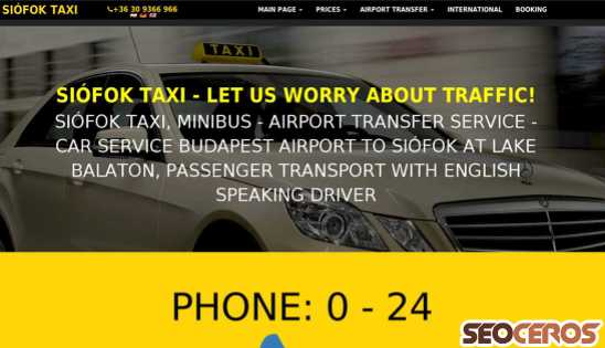 siofok-taxi.hu desktop előnézeti kép
