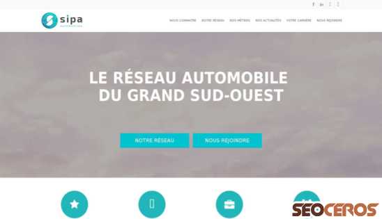 sipa-automobiles.fr desktop náhled obrázku