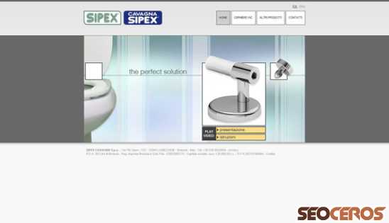 sipex-cavagna.com desktop förhandsvisning