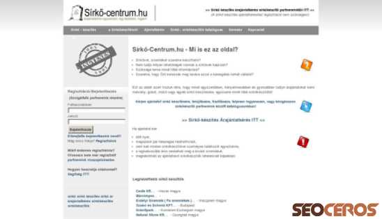 sirko-centrum.hu desktop előnézeti kép