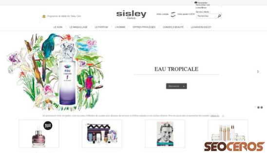 sisley-cosmetics.com desktop anteprima