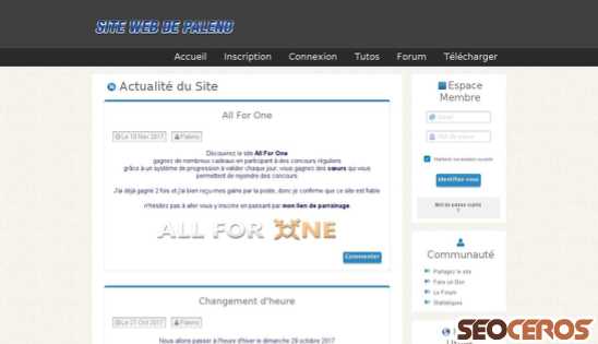 site-web-de-paleno.fr desktop förhandsvisning