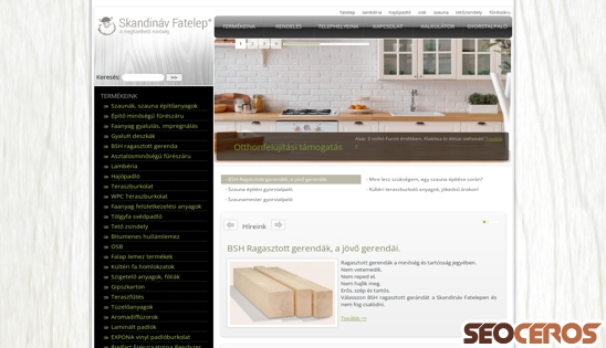 skandinavfatelep.hu desktop náhľad obrázku