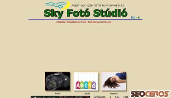 skystudiofoto.hu desktop náhled obrázku