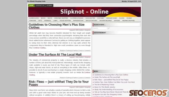 slipknot-online.com desktop náhled obrázku