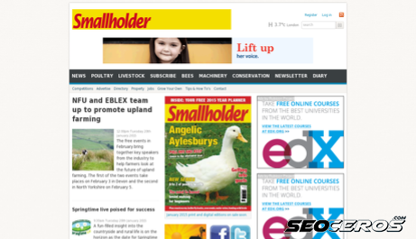 smallholder.co.uk desktop preview
