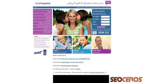 smartaupairs.com desktop prikaz slike