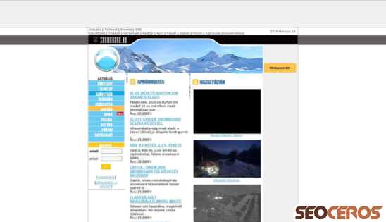 snowboard.hu desktop förhandsvisning